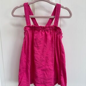 Okie Dokie 3T Girls Pink Camisole Blouse with Ruffled Neckline